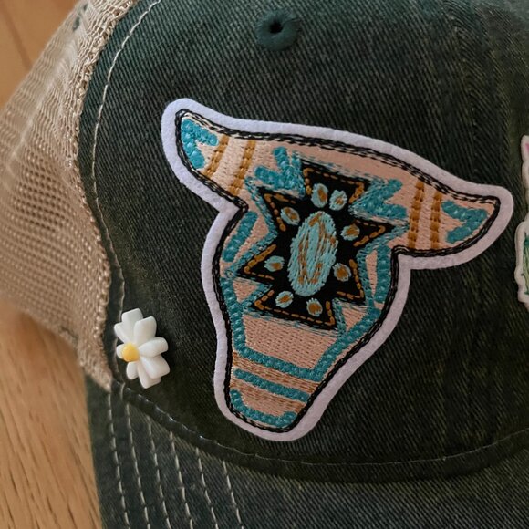 Custom made hat with cute decals! - Picture 2 of 6